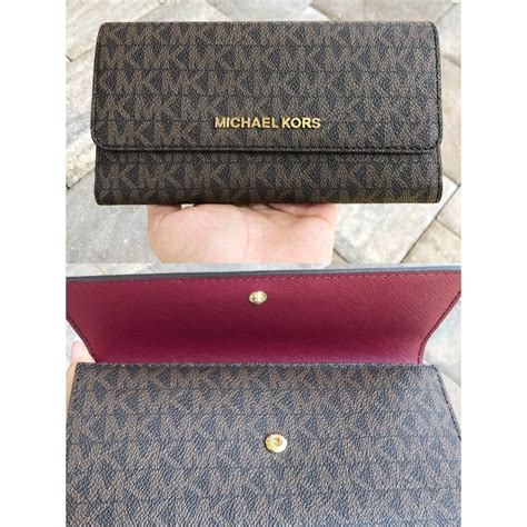 michael kors jet set travel large coin multifunction wallet|michael kor large trifold wallet.